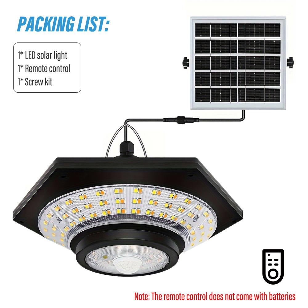 

Уличный садовый светильник на солнечных батареях с несколькими режимами освещения, аккумулятором большой емкости, с датчиком движения, с интеллектуальным пультом дистанционного управления