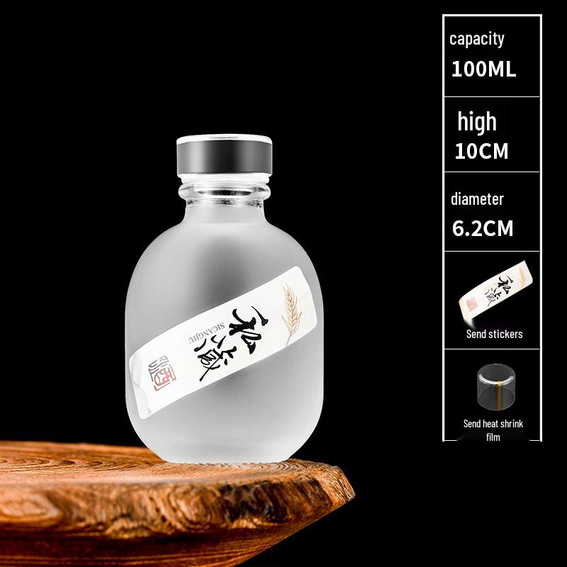 Transparent Glass Wine and Baijiu Infusion Bottle with Sealed Cap for Home Use