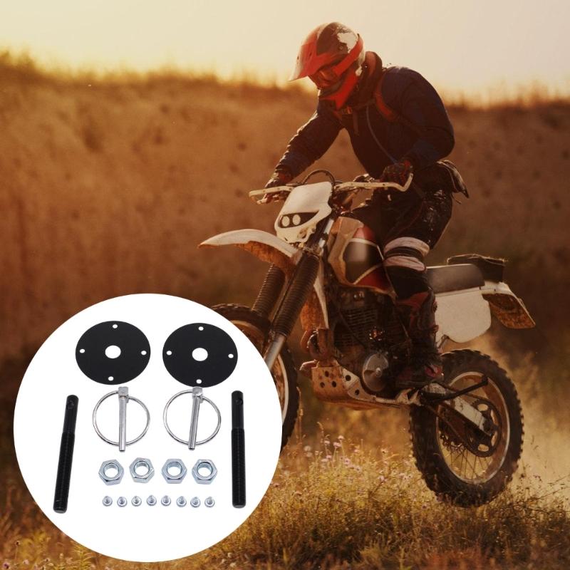 Universal Vehicle Hood Locking Latches Easy Installation Black Aluminum For SUV Truck Vehicle Off Roading Driving Safety