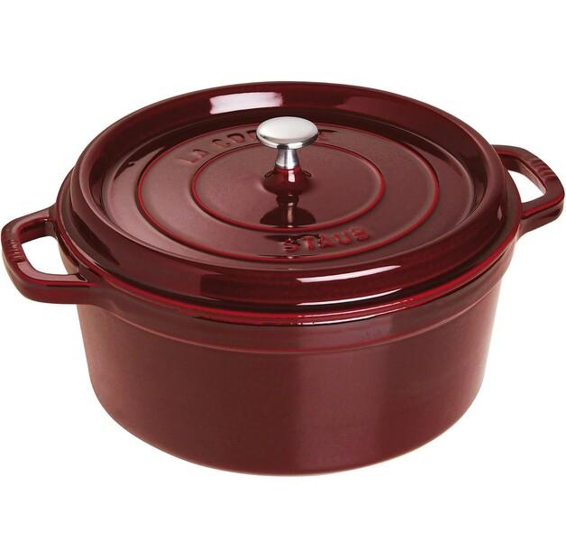 Кокотница Zwilling Staub круглый 28см гренадин 6,7л (40509-362-0)
