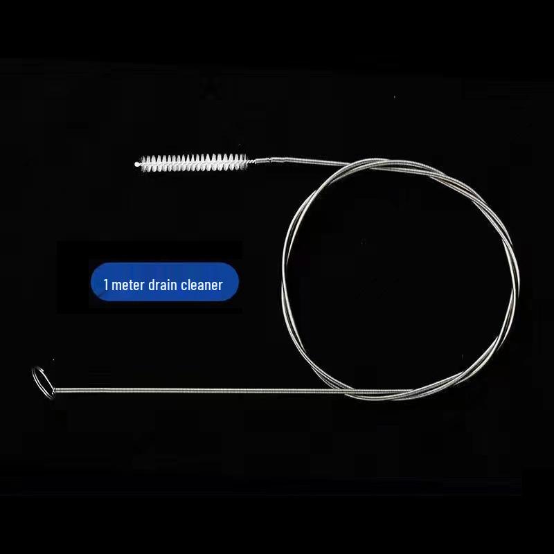 Household Refrigerator Drain Unclogger with Bristle Brush for Clearing Blockages and Standing Water