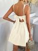 Spring/Summer New Style Solid Color Dress Elegant Wind Pure Color Foreign Trade Strappy Mini Skirt Women's Clothing