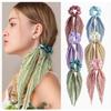 Fashion Print Bow Scrunchies Hair Ribbon For Women Elastic Hair Band Girls Horsetail Hair Ties Hair Ornament Hair Accessories