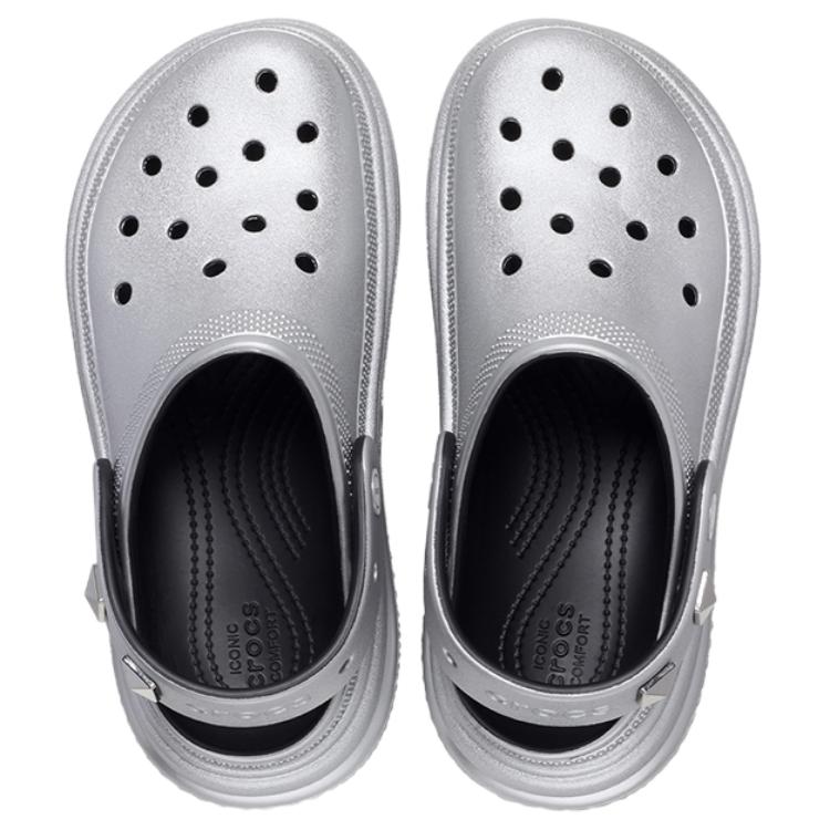 Crocs Eva Fashion Breathable Clogs Women Footwear Silver 210362-040