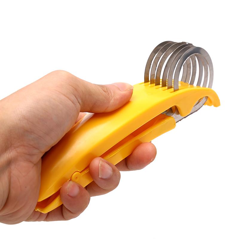 Kökstillbehör Bananskivare Frukt Grönsakskorvskärare Rostfritt stål