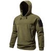 Men'sAutumn Winter Hood Sports Windproof  Thick Polar Fleece Sweatshirt Male Solid Streetwear