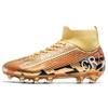 Large Size High Top Football Shoes Youth Students Outdoor Sports AG Spikes Professional Game Training Football Shoes