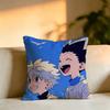 Hot Anime HunterHHunter Pillow Case Square DoubleSided Sofa Cushion Cover Bedroom Bedside Pillow