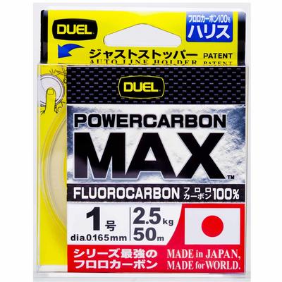 DUEL Fluorocarbon Schnur Nr.. 1 POWERCARBON MAX 50m Nein. 1 Super Clear H3393