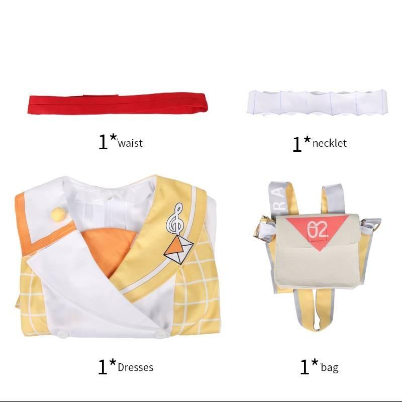 

Rin Vocaloid Kagamine Len Cosplay Costume Dress Shirt Polyester Outfit Roleplay Rin,S