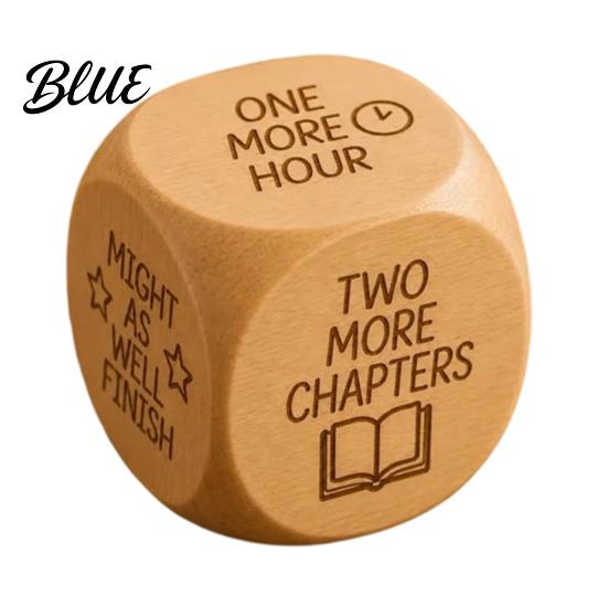 Polished Wooden Cube 1/2Pcs Reading Decision Dice 6-Sided Decision-Making Dice for Making Bookworms Theme Decider Gift Lovers