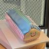 New Cute House Embroidered Pencil Case Large Capacity Fresh and Sweet Multifunctional Smiling Face Students Storage Bag Pencil Box