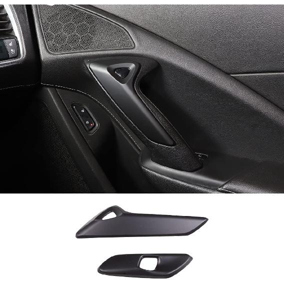 

Sekhyna ABS 2PCS Inner Door Handle Cover Trim Compatible with Corvette C7 Stingray 2014-2019 Car Door Electric Switch Panel Protective Cover Trim матовий чорний колір