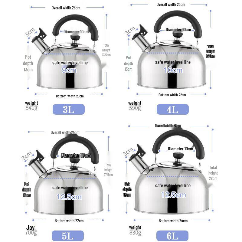 MAXCOOK 304 Stainless Steel Kettle