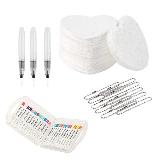 Magic Foam Texture Painting Kit 3D Drawing Magic Canvas Sponge with Water Brush Puffy Popcorn Painting Kit DIY Bubble Drawing Pens Art Supplies