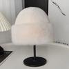 Warm Hat Casual Plush Fluffy Plush Cap Versatile Solid Hat for Holiday Season Thick, Fluffy & Warm with Ear Protection Hat