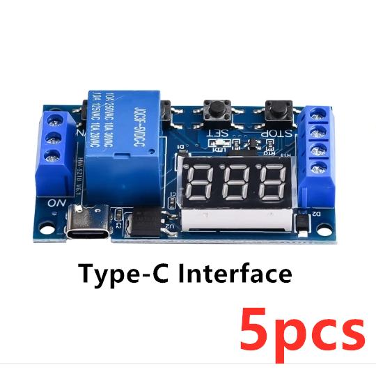1-10pcs Timer Relay Time Delay Relay DC 6-30V Delay Controller Board Trigger Delay Switching Relay Module with LCD Display