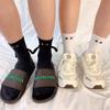 Magnetic Bonding Couple Socks Funny Hand Holding Mid Calf Pair Set Best Friends Sisters Lovers Matching Gift