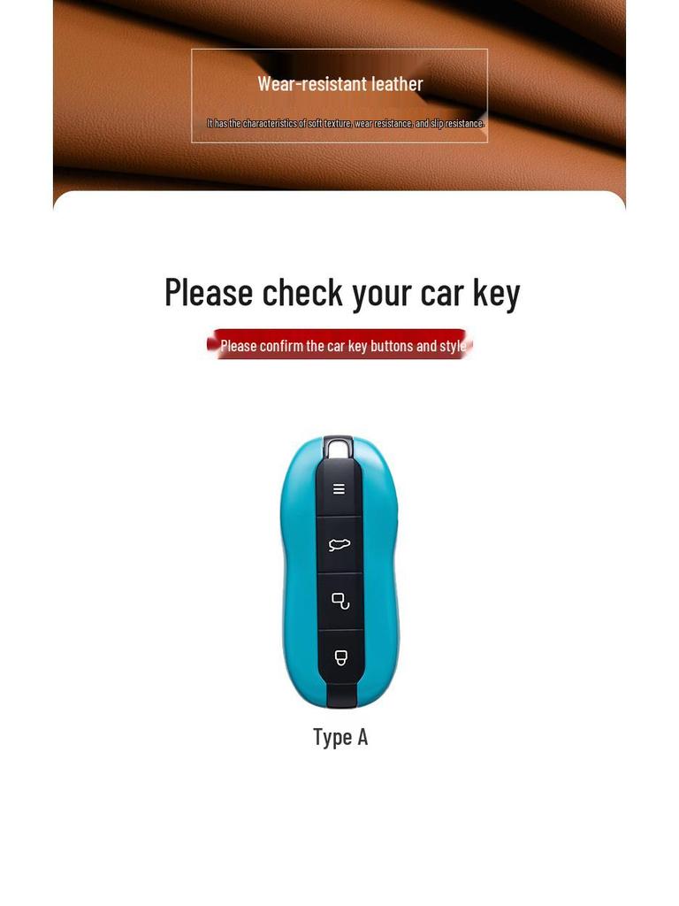 Xiaomi SU7 Coral Orange Car Key Shell with Buckle