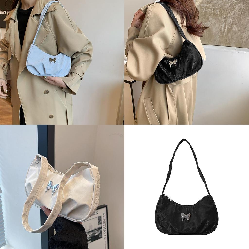 Chic And Minimalist Fall Commuter Crescent Shoulder Bag For Women In Four Colors