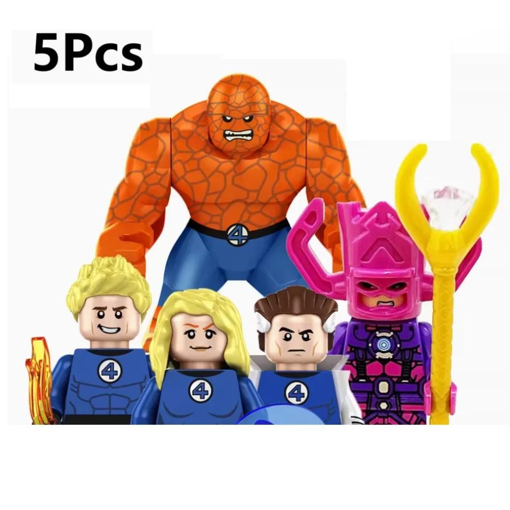 G0151 Nya Fantastiska Fyran Set Byggklossar Human Torch Mister Fantastic Galactus Mini Actionfigur Leksaker