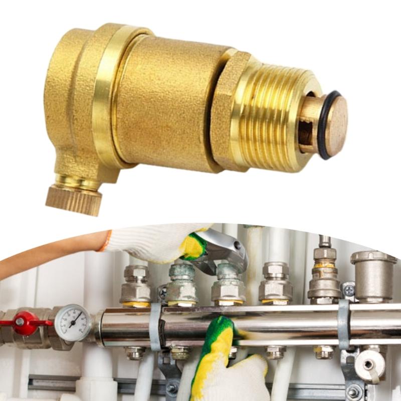 Brass Automatic Exhaust Valves DN15 Heating and Air Conditioning Tap Water Pipe Vent Valves Air Vent Pressure Relief Valves