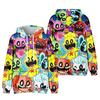 Mens Womens Hoodie Smiling Critters Hoodies Streetwear Casual Cartoon Printed Hooded Pullover Sweatshirts