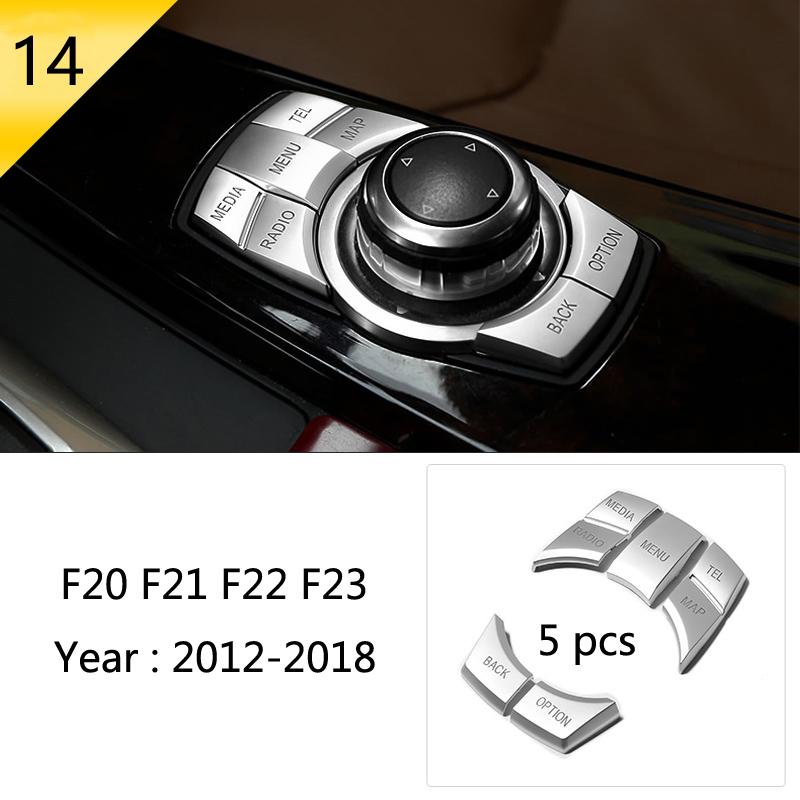 For BMW 1 2 Series F20 F21 F22 F23 Carbon fiber Car Control CD Panel Cover Trim Air conditioning Outlet Frame Decoration Sticker LNYCP1