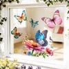 Schmetterlings- und Blumen-Fensteraufkleber können in Wohnzimmern, Schlafzimmern, Küchen und Blumengeschäften verwendet werden.