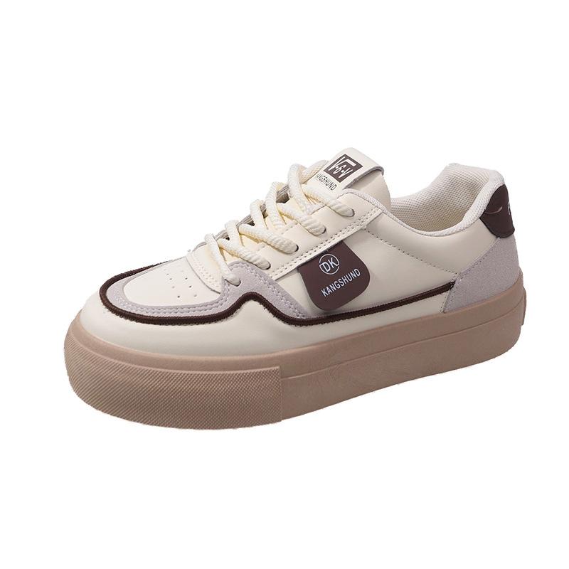 

Удобные кроссовки Forrest Gump на платформе для женщин, весна и осень, универсальные, новые, ретро, белые, повседневные, для сноубординга 39