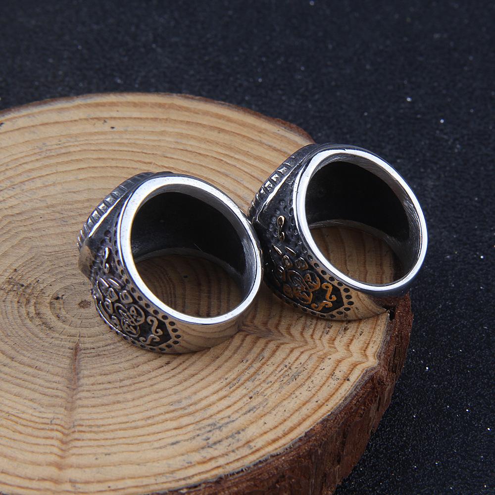 Anello con zampa d'orso con nodo celtico in acciaio inossidabile, anello con spirito dell'orso vichingo Berserker, gioielli di protezione pagana norrena per uomo e donna