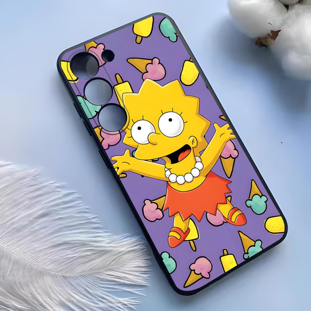 Custodia per Telefono The Simpsons per Samsung S25 Ultra S24 S23 S22 S21 S20 Plus Fe Galaxy A54 A53 A34 A25 Copertura in Silicone