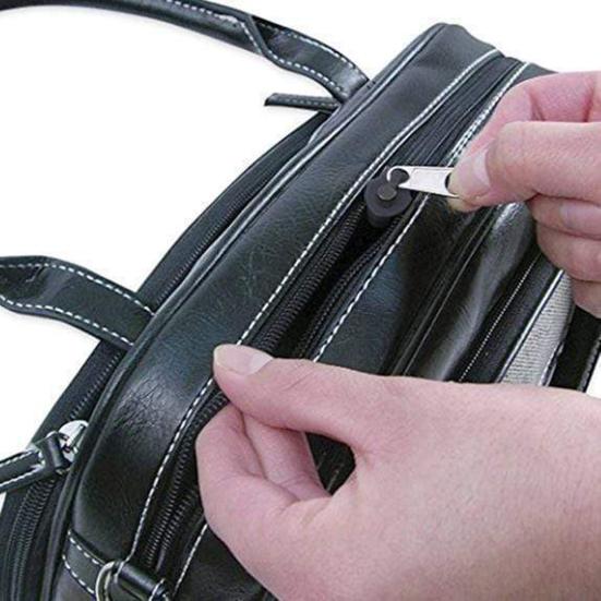 6Pcs/Set Sturdy Anti-rust Zipper Puller Metal Practical Stable Zipper Head for Clothes