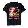 Just A Girl Who Loves Anime Ramen and KPop Teen Girls Tshirt For Men Women 100 Cotton T Shirts Short Sleeve Tops 04202
