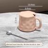 UOSO Aesthetic Ceramic Mug with Spoon