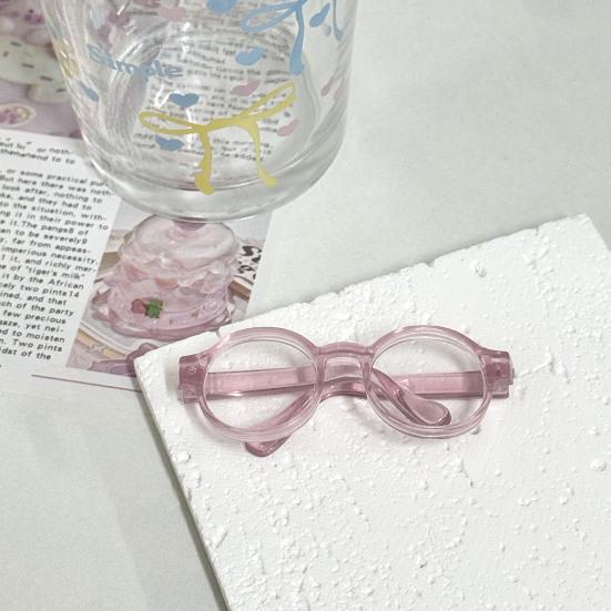 Mini Doll Glasses Small Pets Sunglasses Trendy Round Frame Glasses Doll Eyewear Accessories for Photo Shoots Costume