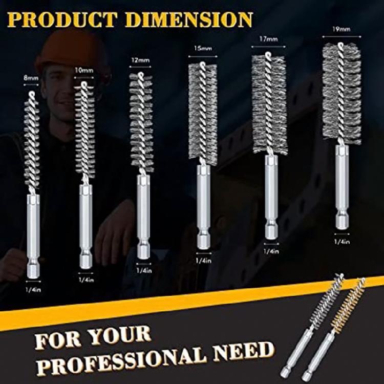 1 Set with Different Size Brush Sets with Multiple Applications Rust Removal