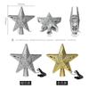 Christmas Tree Topper LED Snowflake Star Top Light Projection Lamp Light Gold Party Romantic Christmas Decorations for Home