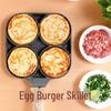 Non-Stick Four-Hole Omelette and Egg Dumpling Pan – Multi-Functional Stone Frying Pan for Breakfast and Steak