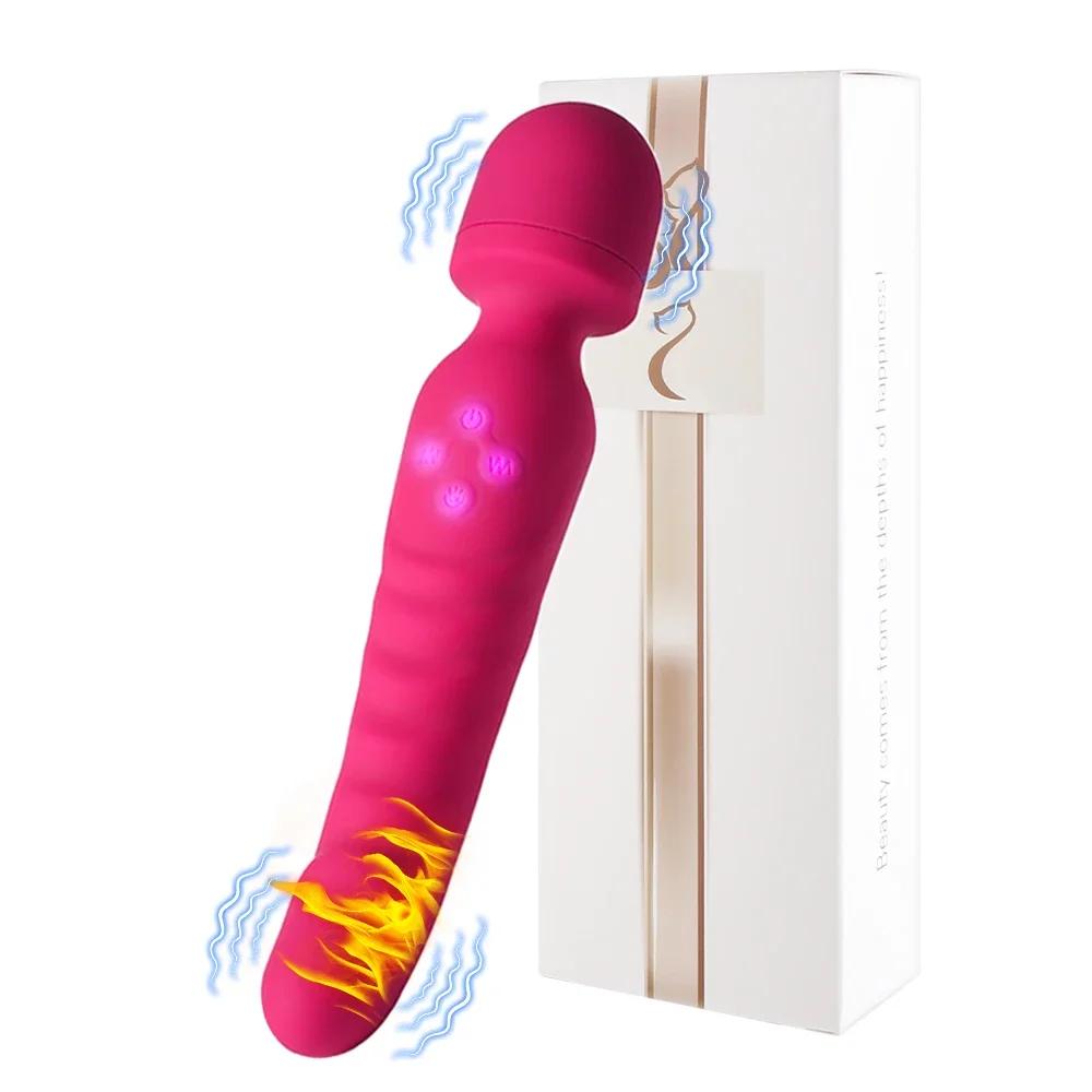 3 IN 1 Mode Dildos Vibrator AV Sex Machine Magic Wand Clitoris G Spot Stimulator Female Vagina Massager Woman Adults Sex Toy 18+