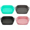 Silikonové vložky do horkovzdušné fritézy Čtvercový pekáč Opakovaně použitelný koš do horkovzdušné fritézy Kuchyňský vařící gadget pro horkovzdušnou fritézu