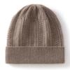 Cashmere hats for men and women's new autumn and winter wool hats, thickened and cold-proof knitted cold hats in winter