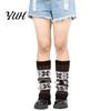Holiday Gift for Her Christmas Knitted Leg Warmers Women, Soft Ribbed Boot Socks with Elastic Leggings Winter Snowflake And Deer Patterns, Thermal