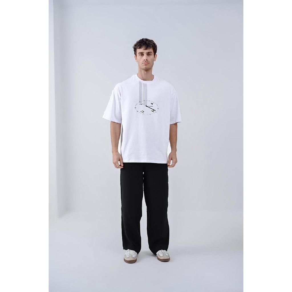 Clock Design White T-shirt 23