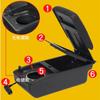 For Seat Ibiza Armrest Box For Seat Ibiza 6j Ibiza 6L Car Armrest Auto Storage Box 2010-2019 Dedicated Retrofit Car Accessories