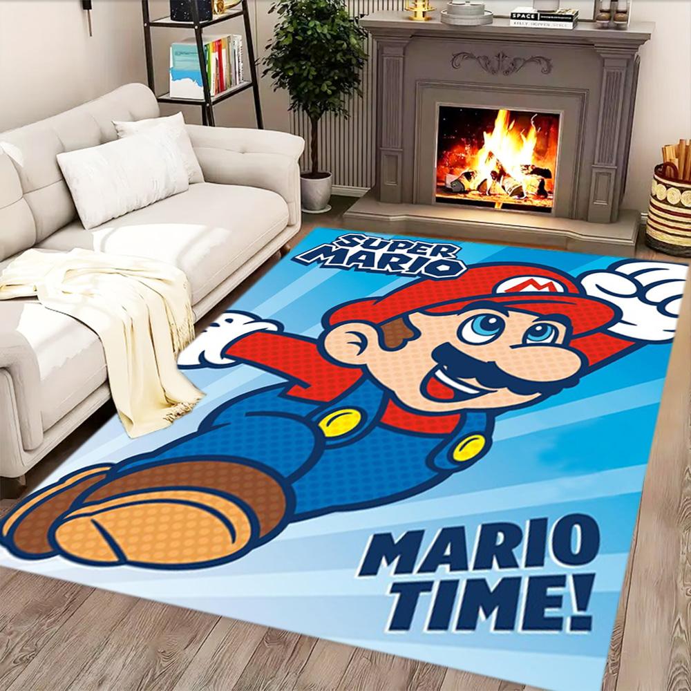 Super Mario Adventure for Living Room Rug, Bedroom, Study Room, Hallway Decoration, Perfect for Home Decoration or Holiday Gifts