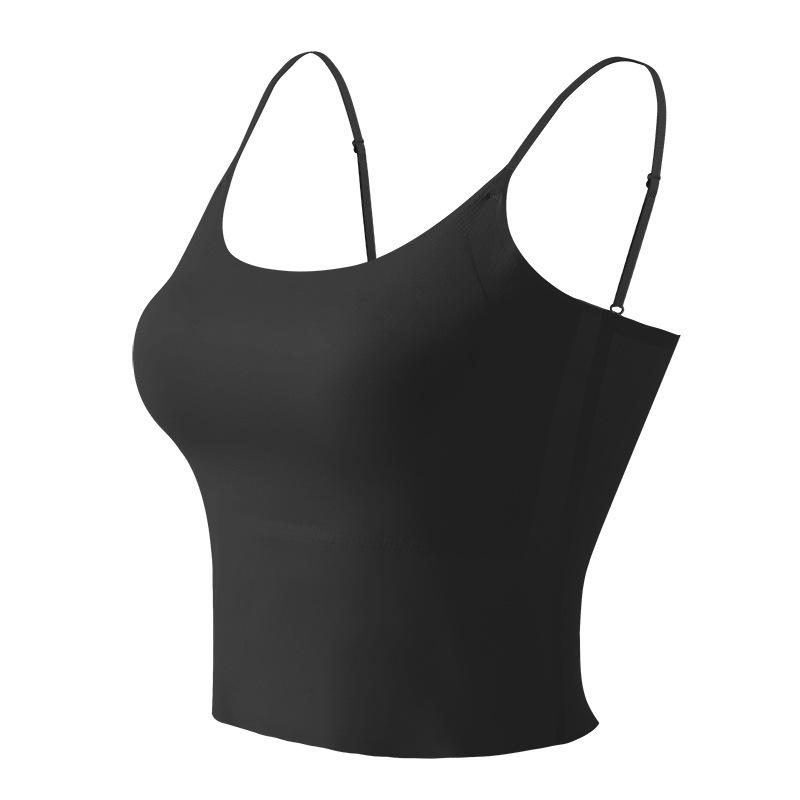 Liquid Foundation Underwear Women's Sling Vest with Chest Pad, Large Breasts Gathered and Small, Non-marking Thin Beautiful Back Bra