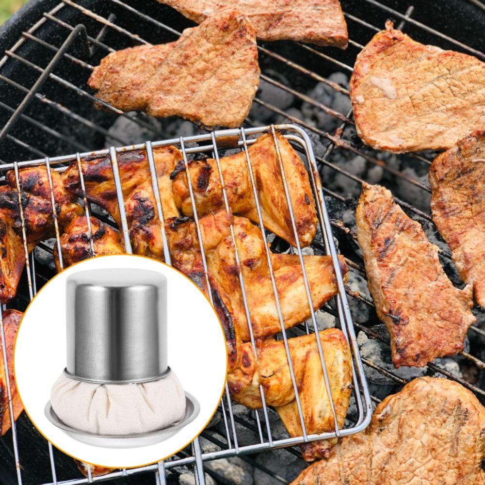 with Tray Pancake Grease Brush Free Brush Oil Wiper Cloth Multifunctional Crepe Oil Spreader  Sauce