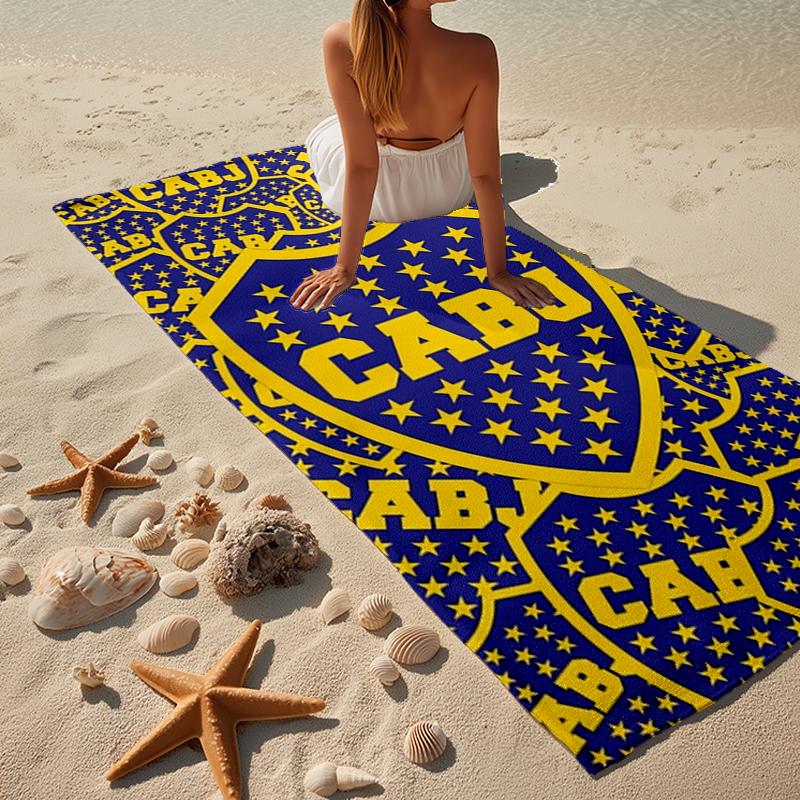 Football Club Emblem Beach Towel, Super Soft Microfiber, Gift for Her/Him, Birthday, for Pool, Beach, Travel, Home Decor Fan gifts
