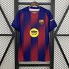 25-26 Barcelona iç saha kırmızı ve mavi çizgili futbol forması yetişkinler ve çocuklar için